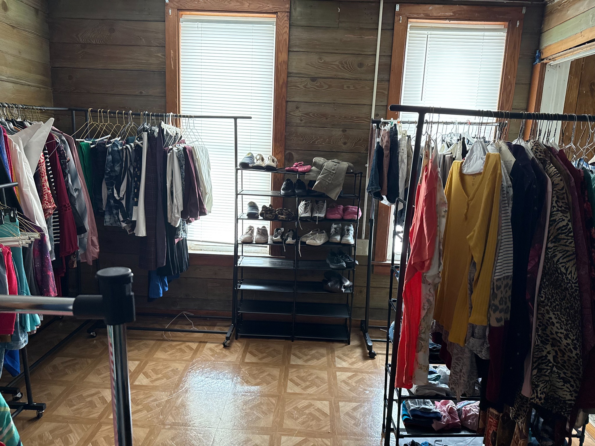 Clothing and shoes available through God’s Closet