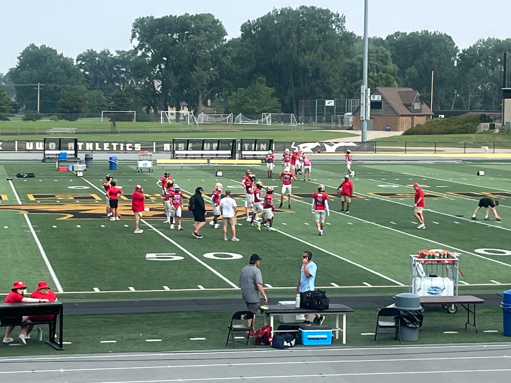Football field during a Joshua Generation family fun day